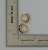 14K Yellow Gold Ruby Hinged Ear Clips