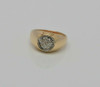 14K Yellow Gold Diamond Ring, Circa 1960, Size 8