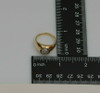 14K Yellow Gold Diamond Ring, Circa 1960, Size 8