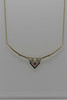 14K Yellow Gold Pink/Red Sapphire and Diamond Collar Necklace, Circa 1990