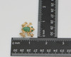 14K Yellow Gold Frog Pin, set with Green Onyx Eyes, Circa 1970