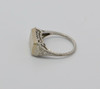 New old Stock Platinum Filigree Ring w/Pierced Sides Circa 1925, Size 5.5
