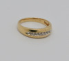 14K Yellow Gold Men's 8 Stone Diamond Band, Size 10.5