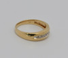 14K Yellow Gold Men's 8 Stone Diamond Band, Size 10.5