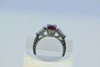 Platinum Ruby and Diamond Ring Deco Style Size 6
