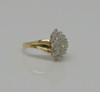 Vintage Diamond Cocktail Ring 14K YG Circa 1960 Size 7