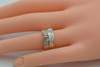 18K Yellow Gold Engagement Ring setting with Band to Match, Size 5.75