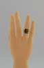 Vintage 10K YG Tiger Eye Cameo Ring Double Roman Soldier Size 9 Circa 1950