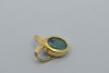 14K Yellow Gold Opal Mosaic Triplet Pendant Circa 1990