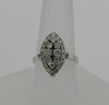 Vintage Marquise Shaped Diamond Ring 14K WG Circa 1950 Size 7