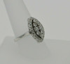 Vintage Marquise Shaped Diamond Ring 14K WG Circa 1950 Size 7