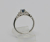 Platinum Sapphire and Diamond Ring 1/2 ct. tw., Size 6.5