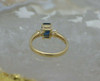 14K Yellow Gold Sapphire and Diamond Ring Size 5.25 Circa 1980