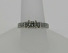 14K WG Princess Cut Diamond Engagement Ring Size 7 Circa 1990