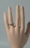 14K WG Princess Cut Diamond Engagement Ring Size 7 Circa 1990