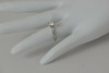Platinum Simple Solitaire Diamond Ring Original 1960 Mount Size 4