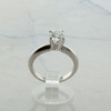 Platinum Simple Solitaire Diamond Ring Original 1960 Mount Size 4
