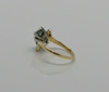 14K YG Bypass Design Diamond Ring Approximately 1ct Total Weight Size 5.5 1950's