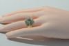 14K Yellow Gold Diamond Ring 2/3ct Central Stone Size 6.25 Circa 1990