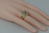 14K Yellow Gold Diamond Ring 2/3ct Central Stone Size 6.25 Circa 1990