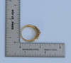 14K Yellow Gold Diamond Marquise Anniversary Band Circa 1970, Size 8.5