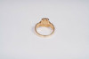 14K Yellow Gold Men's Claddagh Ring with Diamond Chip, Size 12.25