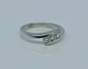 14K WG Diamond 3 Stone Ring 1/2ct tw Size 7 Circa 1990