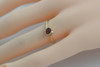 Vintage 14K Yellow Gold Pink Tourmaline Ring Size 6.25 Circa 1960