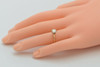 14K Yellow Gold Diamond Solitaire Ring Circa 1960, Size 5