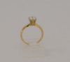 14K Yellow Gold Diamond Solitaire Ring Circa 1960, Size 5