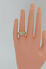 18K Yellow Gold Princess and Baguette Diamond Ring Circa 1990, Size 6