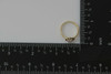 Vintage 14K Yellow Gold Diamond Heart Ring Size 7.75 Circa 1960