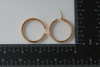 14K Rose Gold Wide 3/8" Hoop Earrings with Lever Post