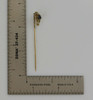 Vintage 10k Yellow Gold Blue Stone Stick Pin Art Nouveau, Circa 1920's