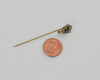 Vintage 10k Yellow Gold Blue Stone Stick Pin Art Nouveau, Circa 1920's