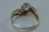 10K Yellow Gold Aquamarine Ring, Size 6.5