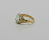 Vintage Deco 10K YG 3 ct. Aquamarine Ring Size 6.5 Circa 1930