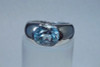 18K White Gold app. 6.5 ct. Aquamarine Ring size 8 3/4