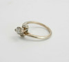 14K White Gold Marquise Diamond Engagement Ring Circa 1970, Size 6.5