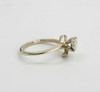 14K White Gold Marquise Diamond Engagement Ring Circa 1970, Size 6.5