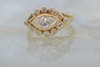 14K Yellow Gold Horizontal Marquise Diamond Ring 1.5 ct. tw., size 6