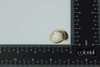 Vintage 19K Yellow Gold Amethyst and Diamond Ring Size 6 Circa 1960