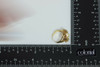 14K YG  White Pearl Wirework Flower Form Ring Size 6.5 Circa 1970