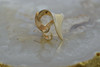 14K Yellow Gold Freeform Scroll Ring Cast and Polished Size 7.75