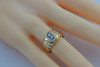 14k Yellow Gold 2 Stone Diamond Ring Size 10.25 Circa 1970