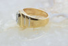 14k Yellow Gold 2 Stone Diamond Ring Size 10.25 Circa 1970