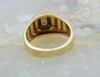 14k Yellow Gold 2 Stone Diamond Ring Size 10.25 Circa 1970
