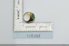 22K Yellow Gold Super Apple Green Jade Ring Size 7.25 Circa 1980