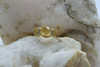 14K YG Citrine and Yellow Sapphire Ring with Diamond Accents Size 10 Circa 1990