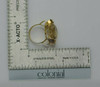 14K Yellow Gold Nicely Designed Lite Brown Quartz Ring Size 6
